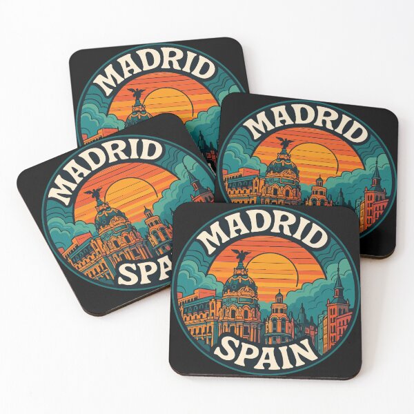 Item preview, Madrid Spain Retro designed and sold by TomFrontierArt.