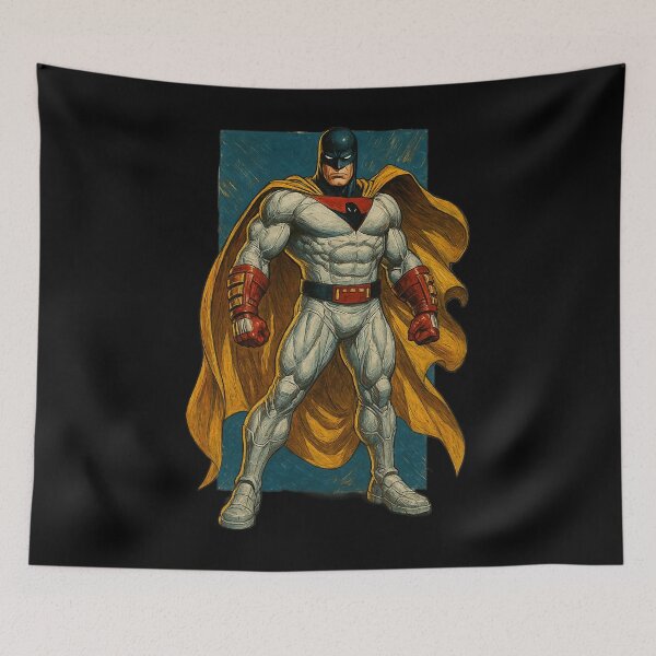 Item preview, Space Ghost Superhero Cartoon Hero Illustration designed and sold by Wond3rer.