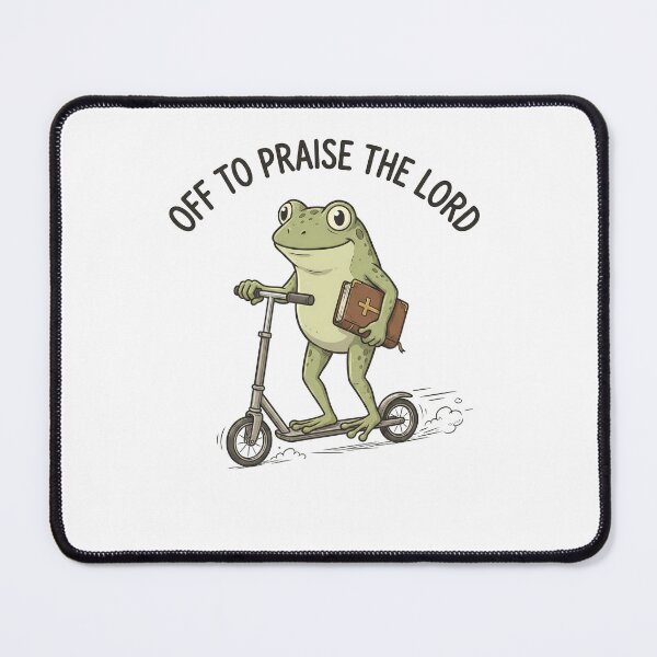 Item preview, Funny Christian Frog on Scooter designed and sold by Animal Passions.