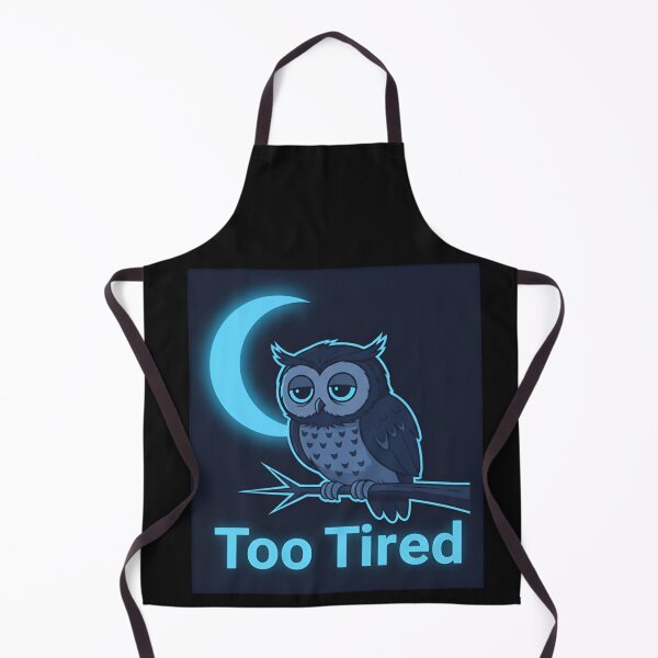 Item preview, Too Tired Owl Sticker – Exhausted Sleepy Owl Meme Shirt for Coffee Lovers & Night Owls designed and sold by ZyxDes.