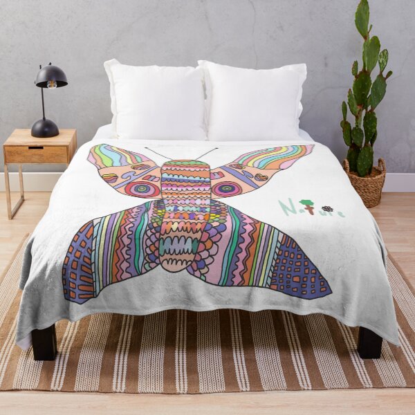 Item preview, Colorful Patterned Butterfly Art designed and sold by Bovoci.