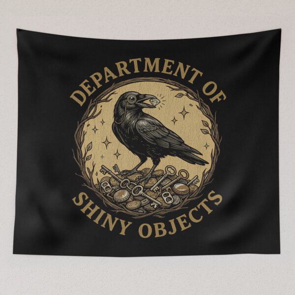 Item preview, Department Of Shiny Objects Gold Badge designed and sold by xaodffufje95.