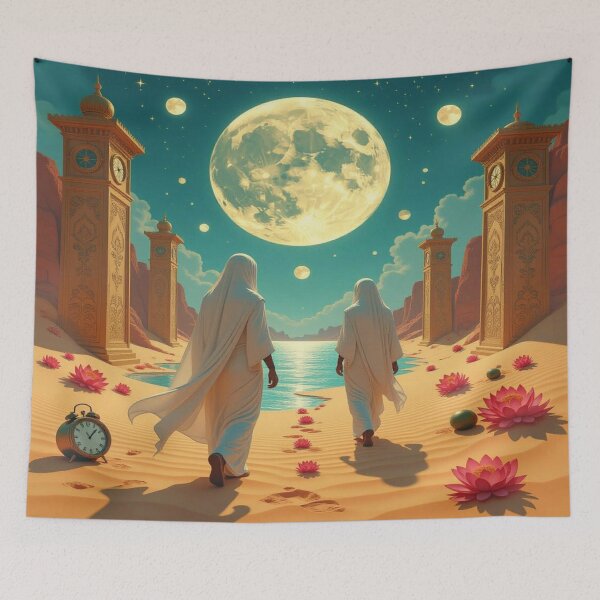 Item preview, Mystic Desert Walk under Moonlight with Timeless Dream Elements designed and sold by FotoworldEdel.