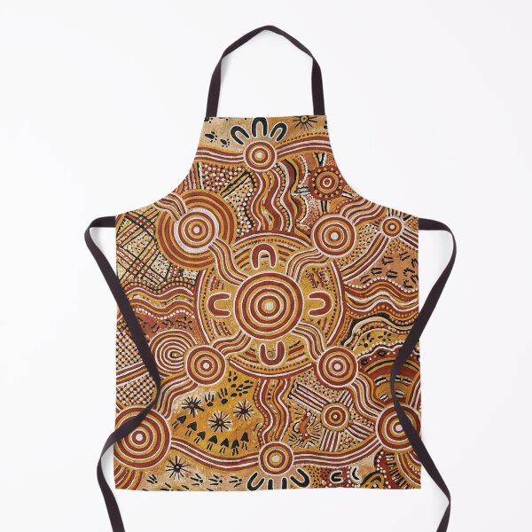 Item preview, Ochre Dreaming: Traditional Australian Aboriginal Style Dot Art & Meeting Place Pattern designed and sold by FreiherrPK.