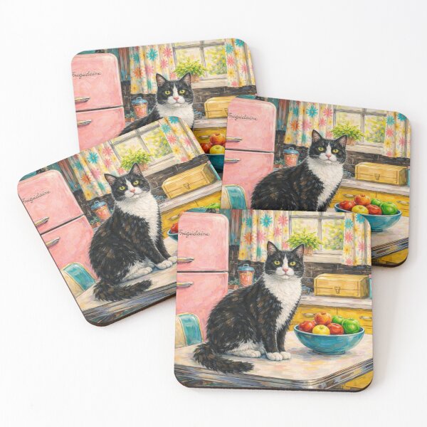Item preview, Vintage Kitchen With Cat designed and sold by VFWChuck.