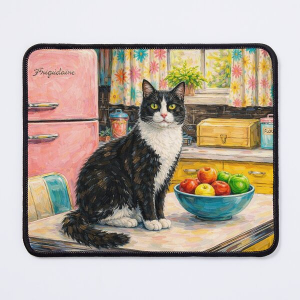 Item preview, Vintage Kitchen With Cat designed and sold by VFWChuck.