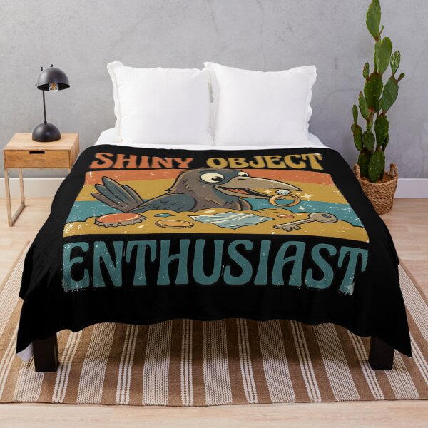 Item preview, Shiny Object Enthusiast Crow Retro Sunset designed and sold by xaodffufje95.
