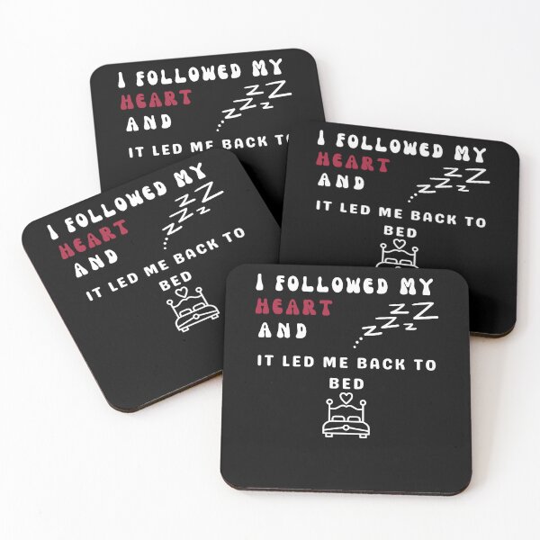 Item preview, I followed heart and it led me back to bed - black designed and sold by darshants.