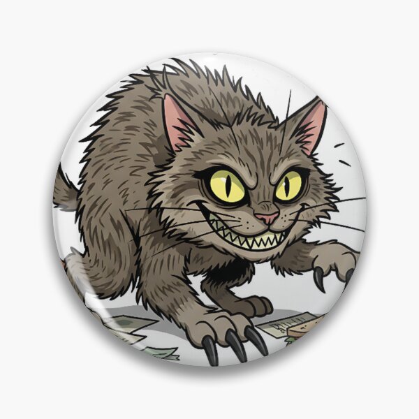 Item preview, Professional Instigator Funny Chaos Cat Sticker - Gremlin Mode Tabby  designed and sold by ZyxDes.