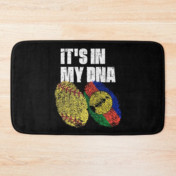 Item preview, IT'S IN MY DNA Softball - New Caledonia Flag Fingerprint  designed and sold by CosmoKitsch.