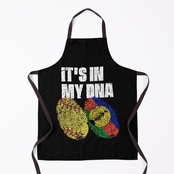 Item preview, IT'S IN MY DNA Softball - New Caledonia Flag Fingerprint designed and sold by CosmoKitsch.