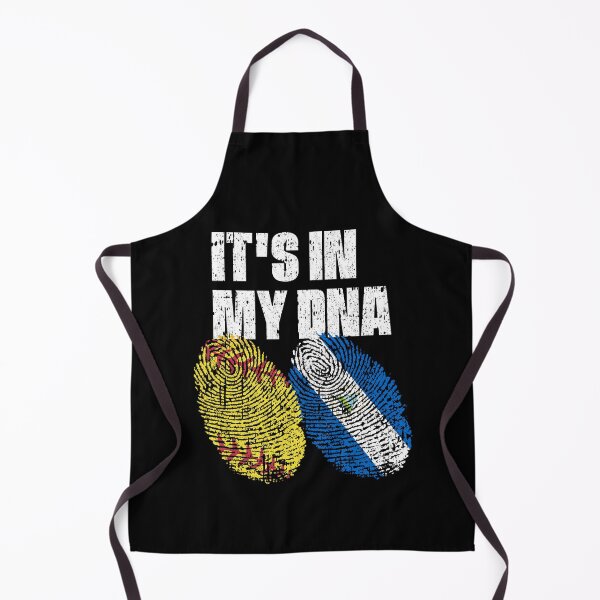 Item preview, IT'S IN MY DNA Softball - Nicaragua Flag Fingerprint  designed and sold by CosmoKitsch.