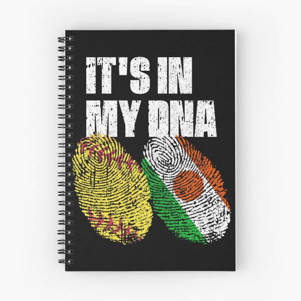 Item preview, IT'S IN MY DNA Softball - Niger Flag Fingerprint  designed and sold by CosmoKitsch.