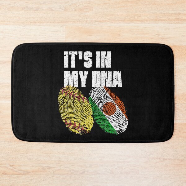 Item preview, IT'S IN MY DNA Softball - Niger Flag Fingerprint  designed and sold by CosmoKitsch.