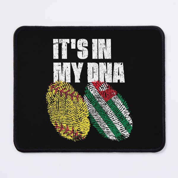 Item preview, IT'S IN MY DNA Softball - Abkhazia Flag Fingerprint  designed and sold by CosmoKitsch.