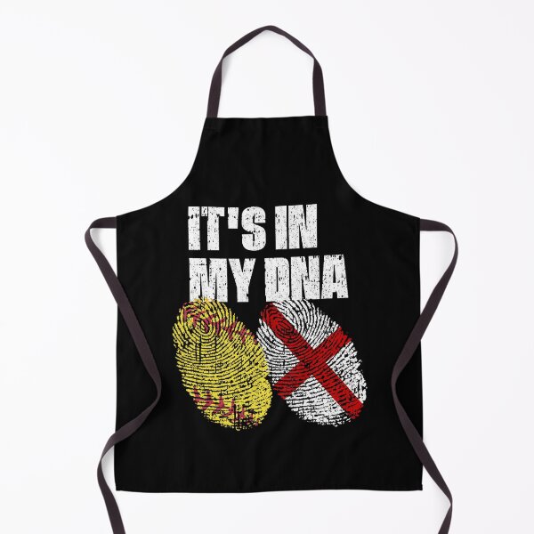 Item preview, IT'S IN MY DNA Softball - England Flag Fingerprint designed and sold by CosmoKitsch.