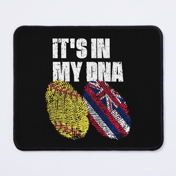 Item preview, IT'S IN MY DNA Softball - Hawaii Flag Fingerprint designed and sold by CosmoKitsch.