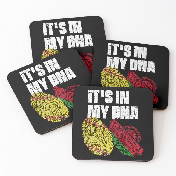 Item preview, IT'S IN MY DNA Softball - Malawi Flag Fingerprint  designed and sold by CosmoKitsch.