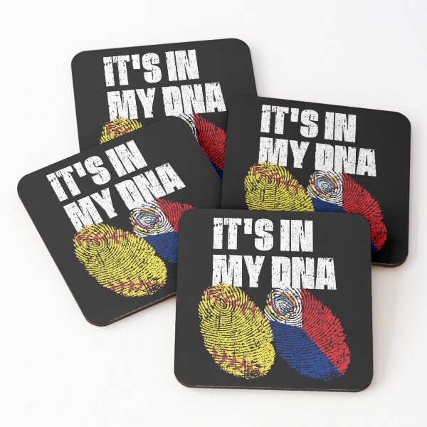 Item preview, IT'S IN MY DNA Softball - Sint Maarten Flag Fingerprint  designed and sold by CosmoKitsch.