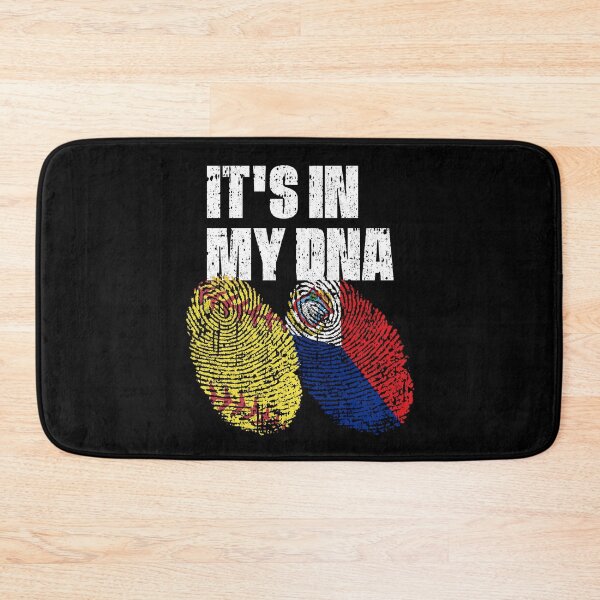 Item preview, IT'S IN MY DNA Softball - Sint Maarten Flag Fingerprint  designed and sold by CosmoKitsch.