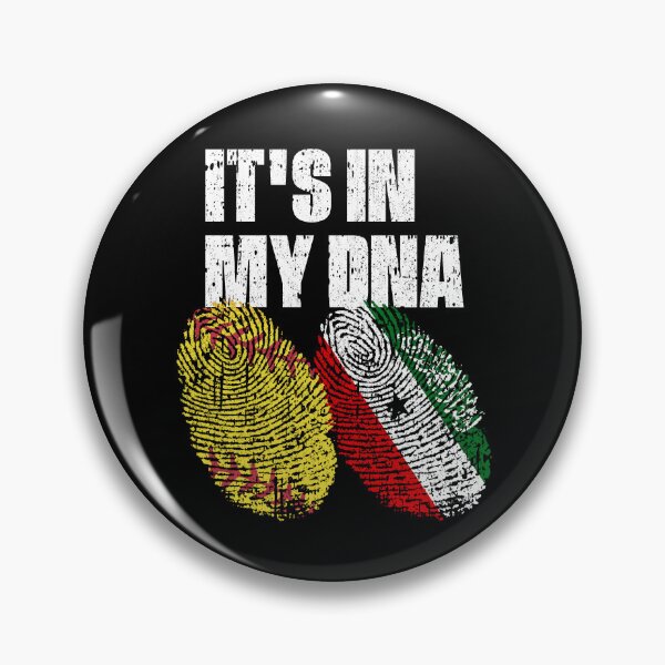Item preview, IT'S IN MY DNA Softball - Somaliland Flag Fingerprint  designed and sold by CosmoKitsch.