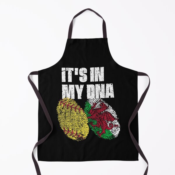Item preview, IT'S IN MY DNA Softball - Wales Flag Fingerprint designed and sold by CosmoKitsch.