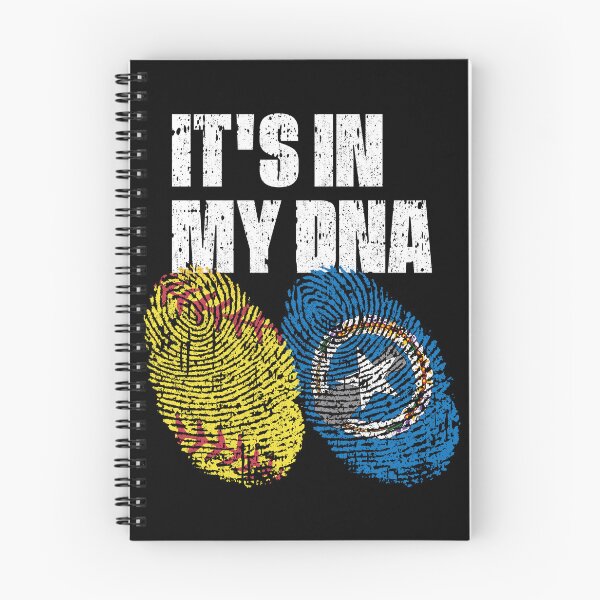Item preview, IT'S IN MY DNA Softball - Northern Mariana Islands Flag Fingerprint  designed and sold by CosmoKitsch.