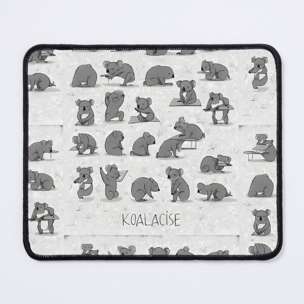 Item preview, KOALACISE FITNESS ART | Funny Koala Yoga & Workout Grid | Minimalist Cute Animal Exercise Illustration designed and sold by SergioMiklos.