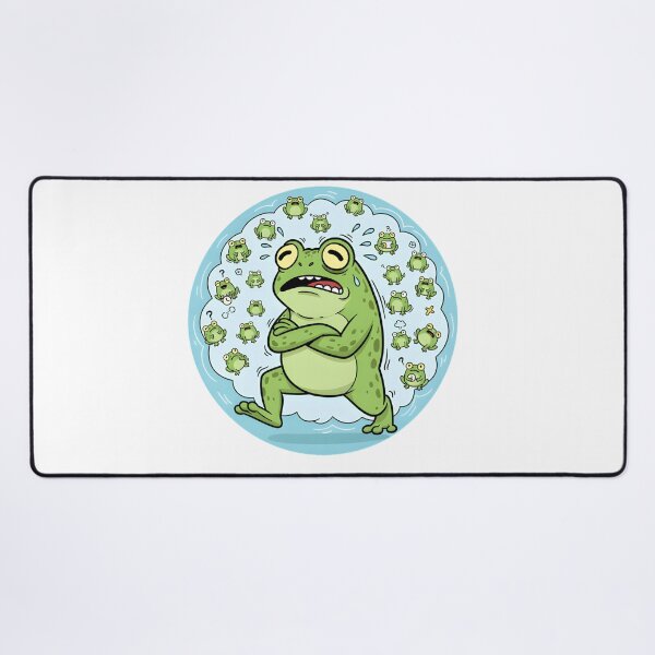 Item preview, Overthinking Frog Sticker – Relatable Anxiety Meme Gift Overthinking Frog Sticker – Too Many Thoughts Anxiety Meme Shirt designed and sold by ZyxDes.