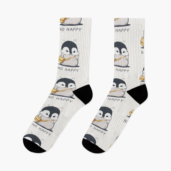 Item preview, Drawing of Grumpy Penguin with a Yellow Purse  designed and sold by NivyasArtistry.
