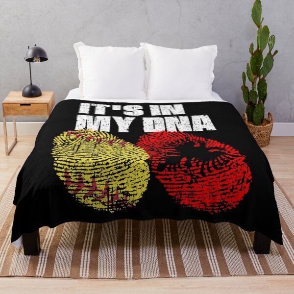 Item preview, IT'S IN MY DNA Softball - Albania Flag Fingerprint designed and sold by CosmoKitsch.