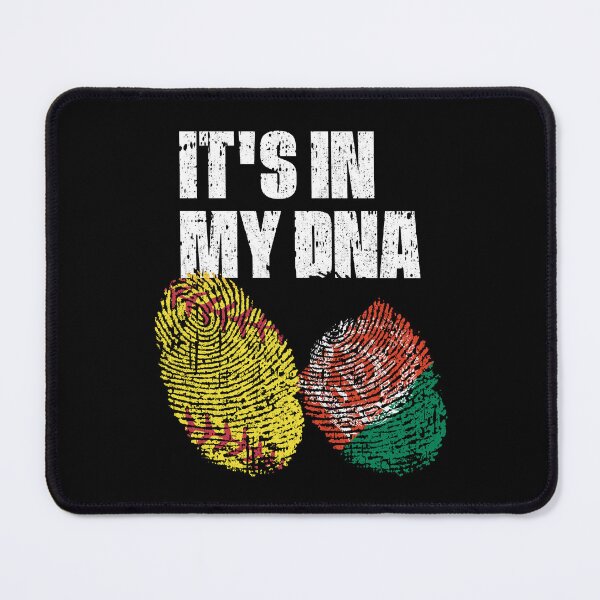 Item preview, IT'S IN MY DNA Softball - Afghanistan Flag Fingerprint  designed and sold by CosmoKitsch.