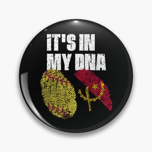 Item preview, IT'S IN MY DNA Softball - Angola Flag Fingerprint  designed and sold by CosmoKitsch.