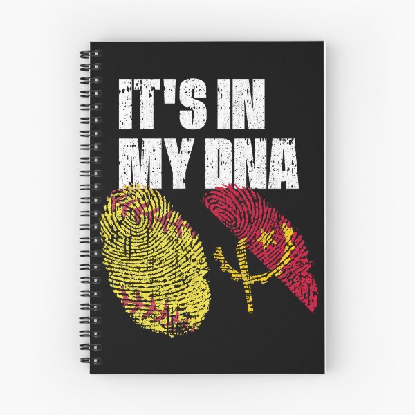 Item preview, IT'S IN MY DNA Softball - Angola Flag Fingerprint  designed and sold by CosmoKitsch.