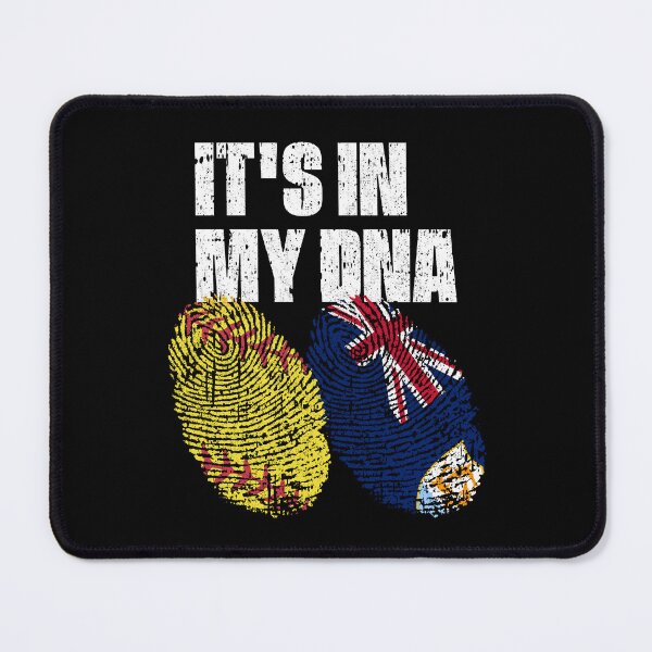 Item preview, IT'S IN MY DNA Softball - Anguilla Flag Fingerprint designed and sold by CosmoKitsch.