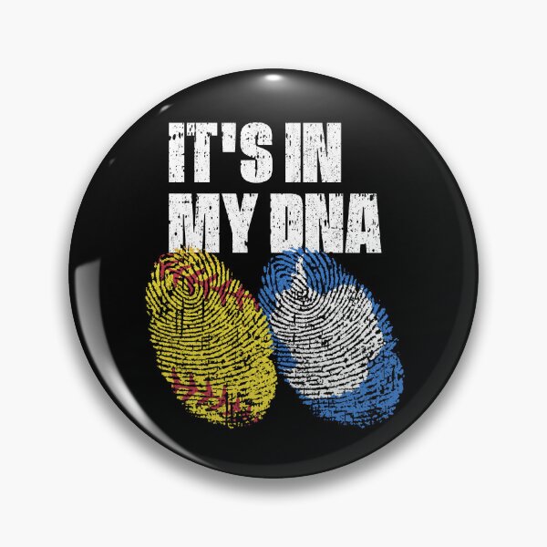 Item preview, IT'S IN MY DNA Softball - Antarctica Flag Fingerprint  designed and sold by CosmoKitsch.