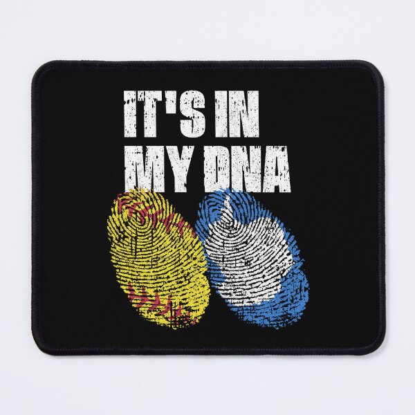 Item preview, IT'S IN MY DNA Softball - Antarctica Flag Fingerprint designed and sold by CosmoKitsch.
