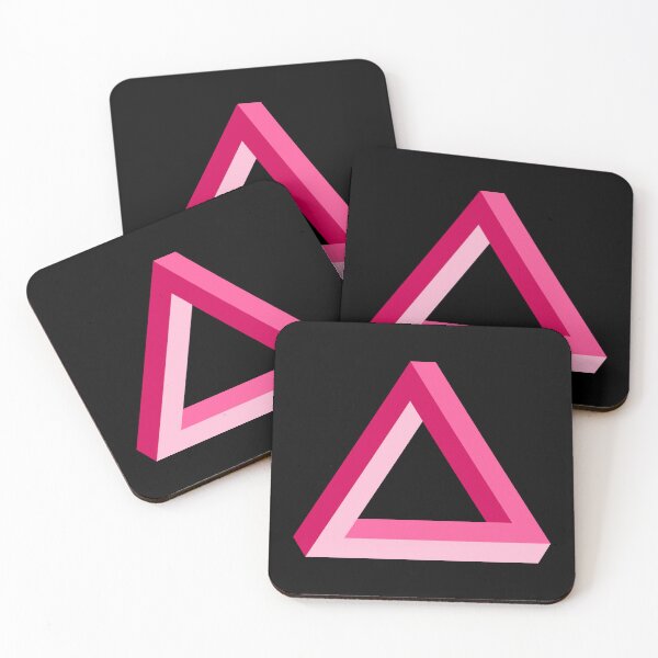 Item preview, Pink Impossible Penrose Triangle designed and sold by Jeallan Designs.