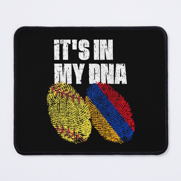 Item preview, IT'S IN MY DNA Softball - armenia Flag Fingerprint designed and sold by CosmoKitsch.
