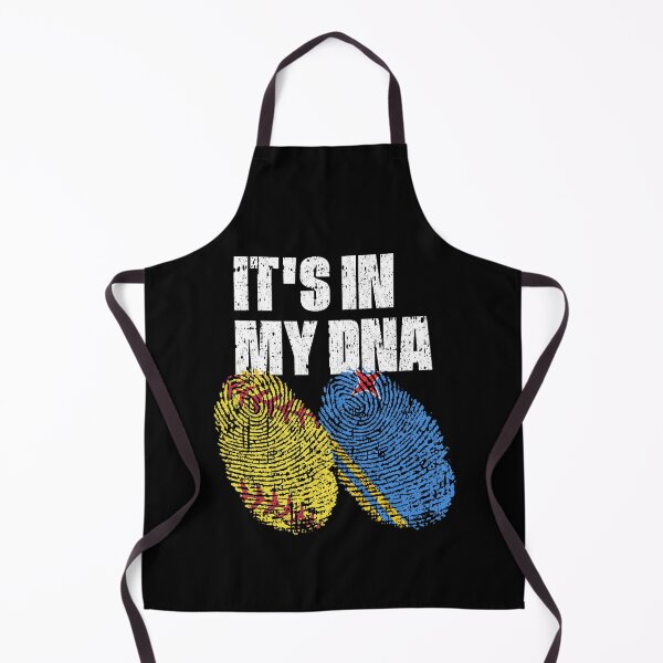 Item preview, IT'S IN MY DNA Softball - Aruba Flag Fingerprint designed and sold by CosmoKitsch.