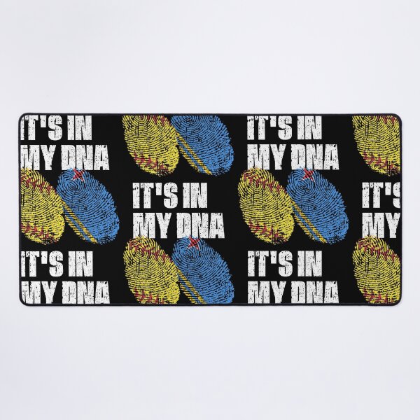 Item preview, IT'S IN MY DNA Softball - Aruba Flag Fingerprint designed and sold by CosmoKitsch.