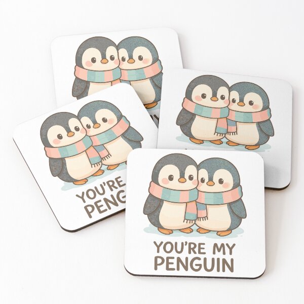 Item preview, Penguins in love in the snow – You’re My Penguin designed and sold by Pineapple-Tree.