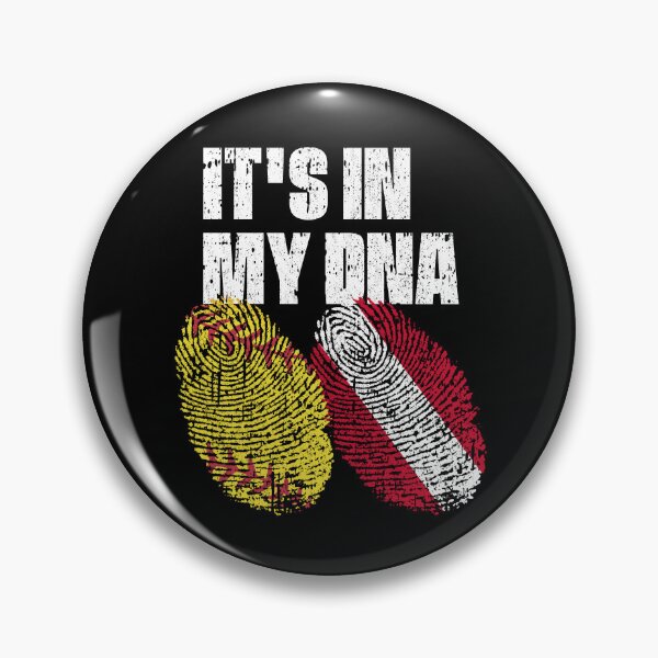 Item preview, IT'S IN MY DNA Softball - Austria Flag Fingerprint  designed and sold by CosmoKitsch.