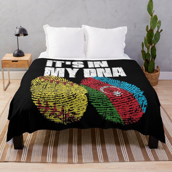 Item preview, IT'S IN MY DNA Softball - Azerbaijan Flag Fingerprint designed and sold by CosmoKitsch.