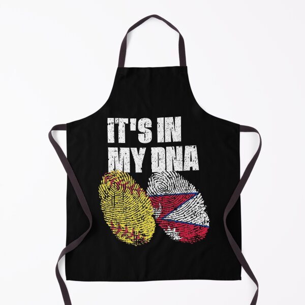 Item preview, IT'S IN MY DNA Softball - Nepal Flag Fingerprint designed and sold by CosmoKitsch.