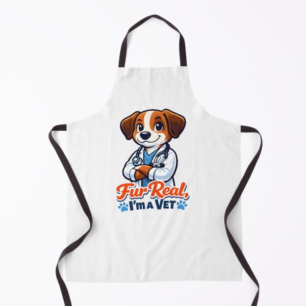 Item preview, Fur Real, I’m a Vet – Cute Dog Veterinarian Illustration designed and sold by Bettybee00.