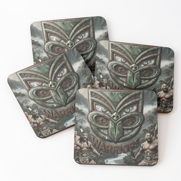 Item preview, New Zealand Warriors NRL Tribal Māori Heritage Fan Art designed and sold by Vibes To VIsual.