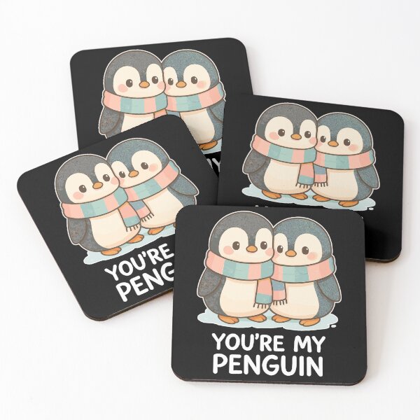 Item preview, Penguins in love in the snow – You’re My Penguin designed and sold by Pineapple-Tree.