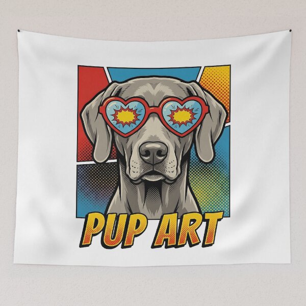 Item preview, Pop Art Weimaraner Retro Dog designed and sold by k3rstman1.