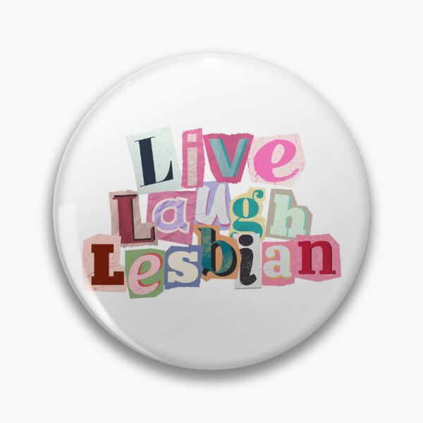 Item preview, Live, Laugh, Lesbian in newspaper font designed and sold by sno0dle.